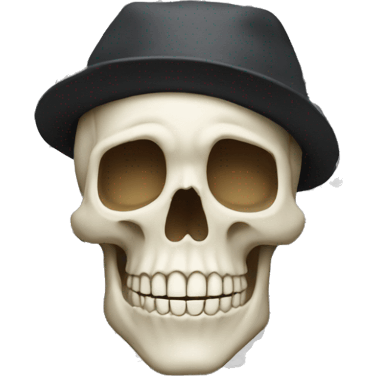 Skull with a cap  emoji