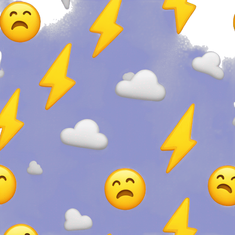 a laptop with a lightning bolt emoji