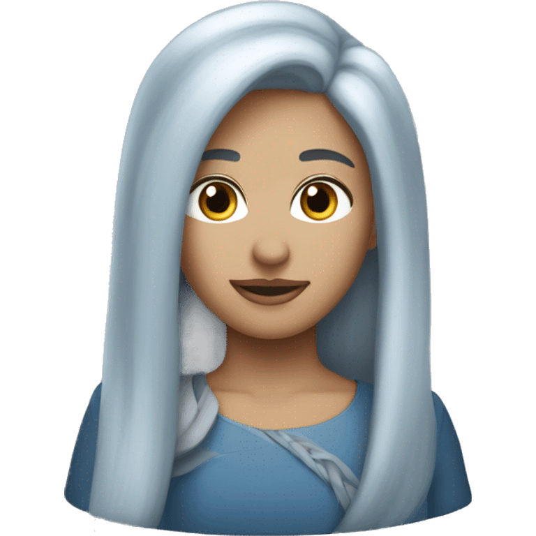 Blue grey- shade- aurora  emoji