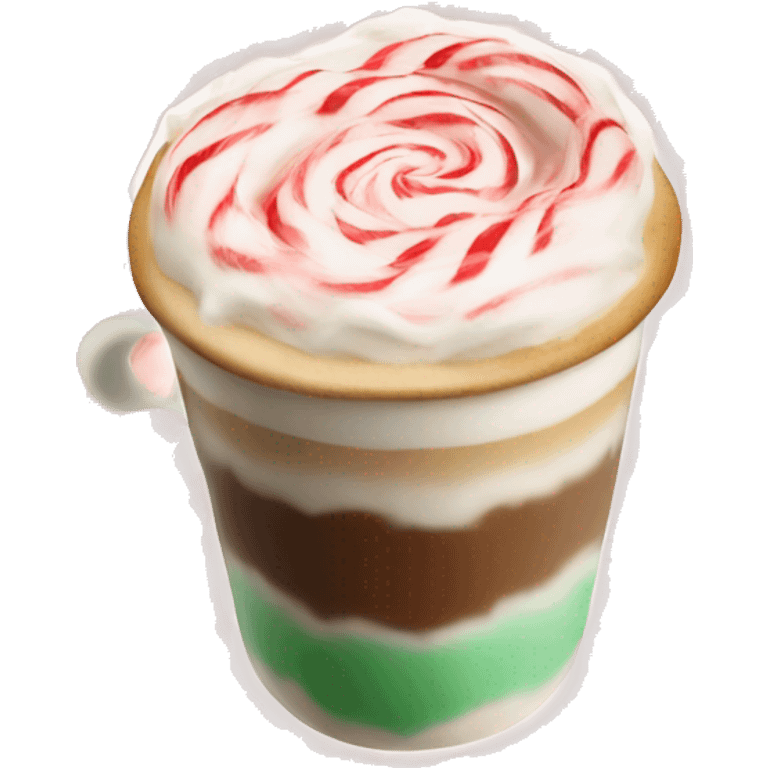 Peppermint latte emoji