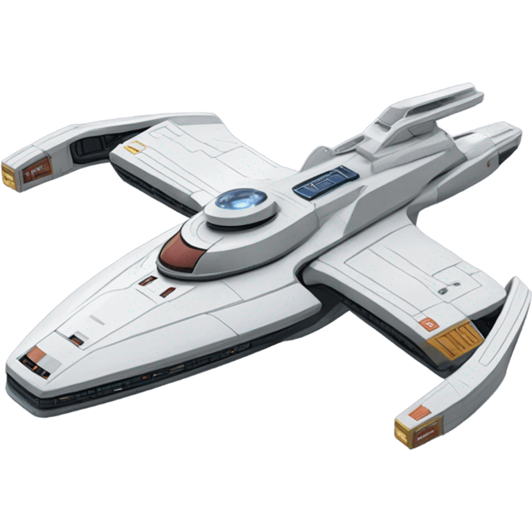 Star Trek  Enterprise ncc-1701 with 2 warp nacelles emoji