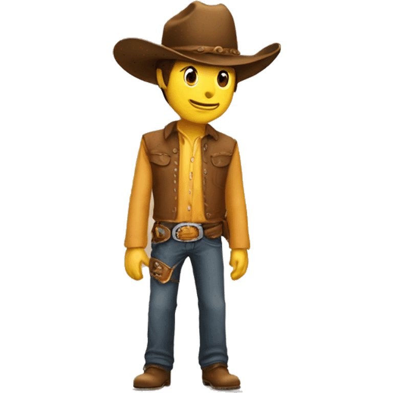 Emoji removing his cowboy hat emoji