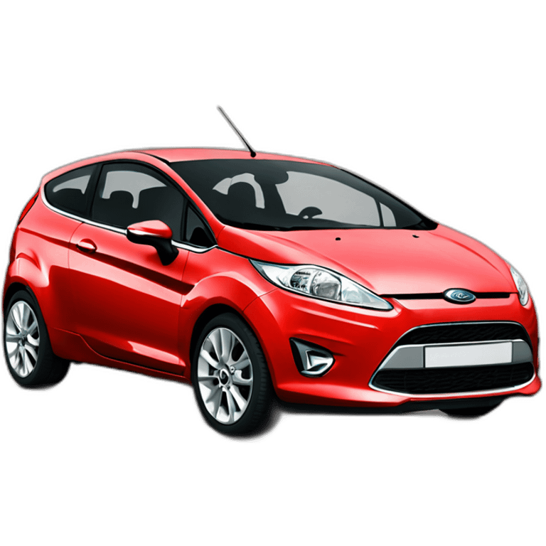 Ford fiesta 2010 red 3 door phase 1 emoji