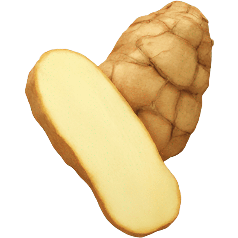 sliced ginger root emoji