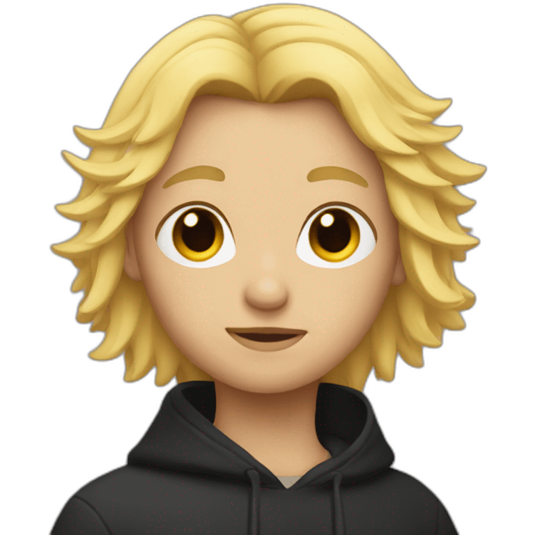 crow with blond hair emoji