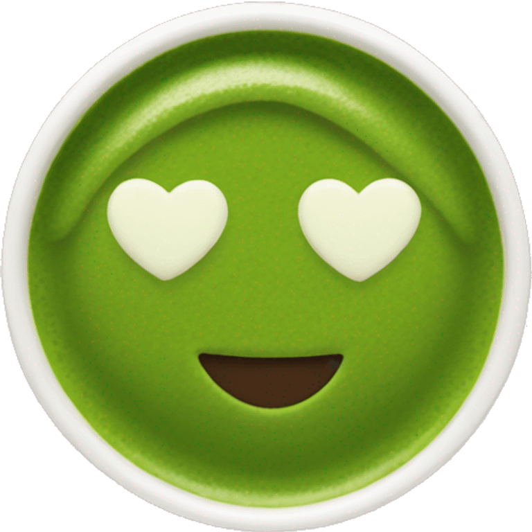 Matcha with heart emoji