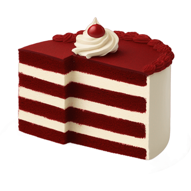 red velvet cake emoji