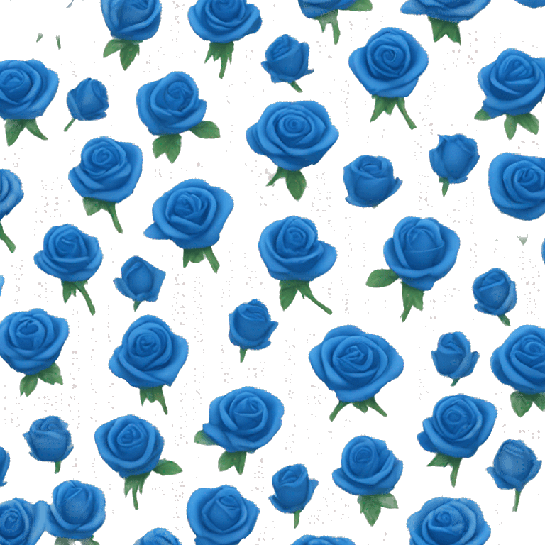 blue rose emoji