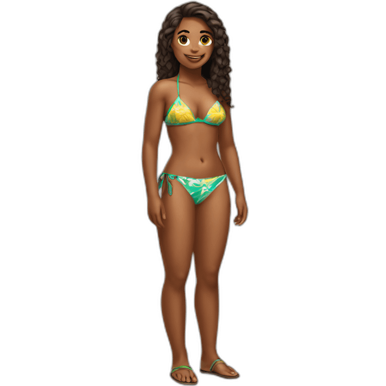 brazilian girl in bikini emoji