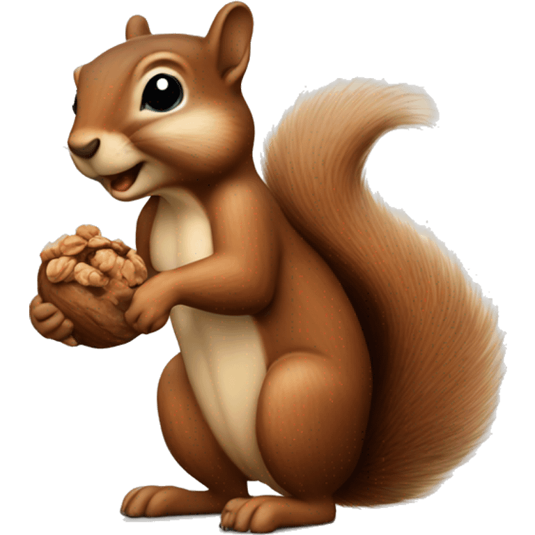 squirrel, walnut, christmas emoji