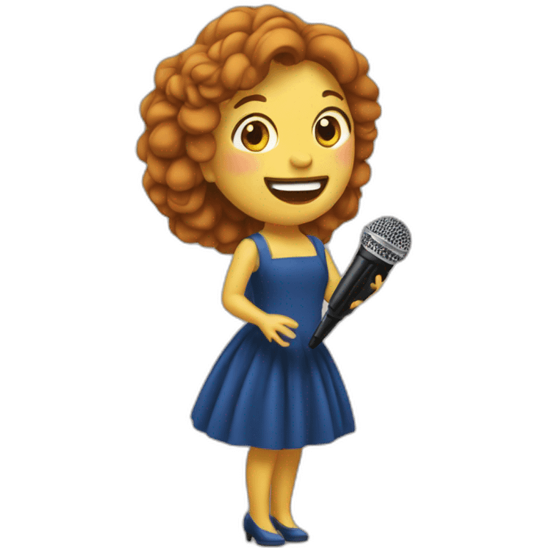 Lucia galán pimpinela singing  emoji