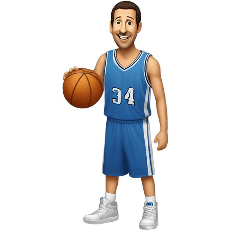 Adam Sandler playing basketball emoji