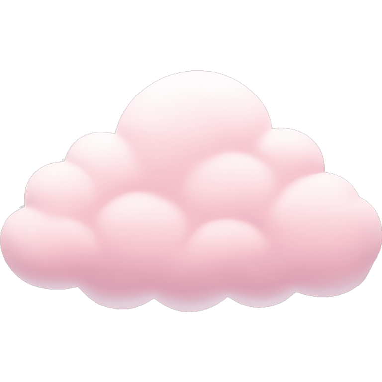 pastel pink cloud emoji