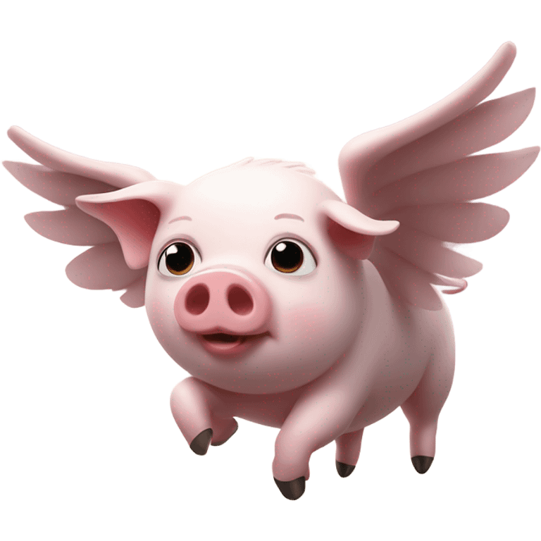 Flying pig emoji