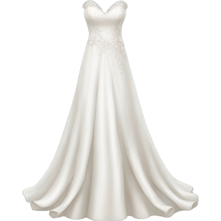 Wedding dress long with Details  emoji