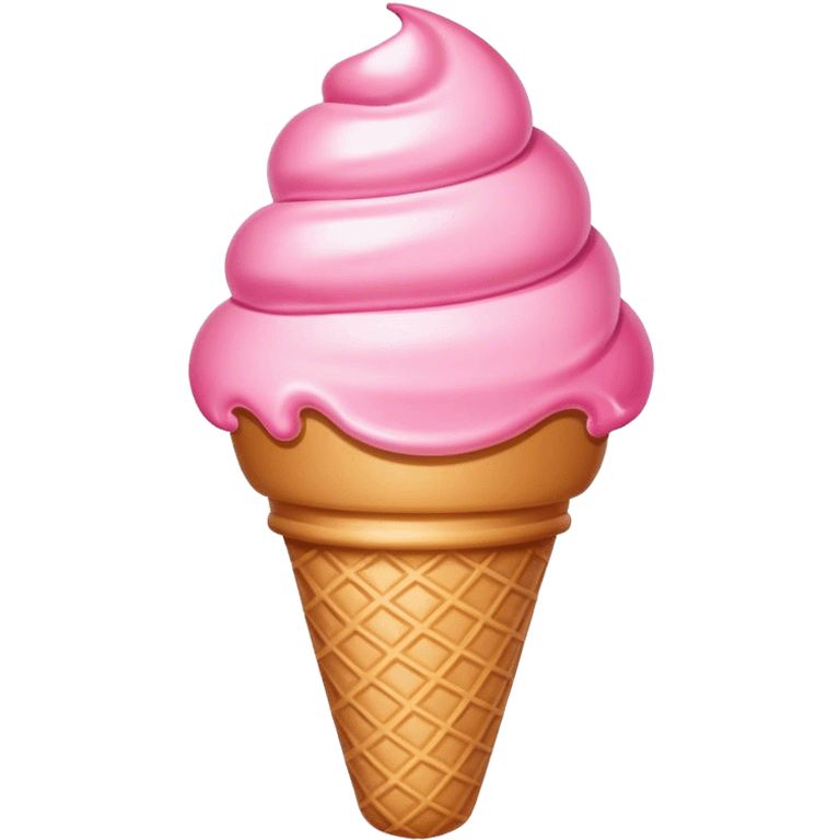 Pink ice cream emoji