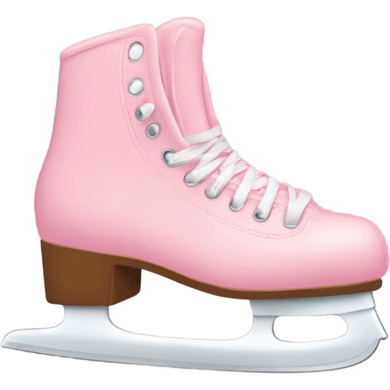 pastel pink ice skates emoji