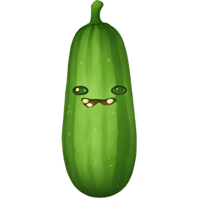 Cat eat cucumbers emoji