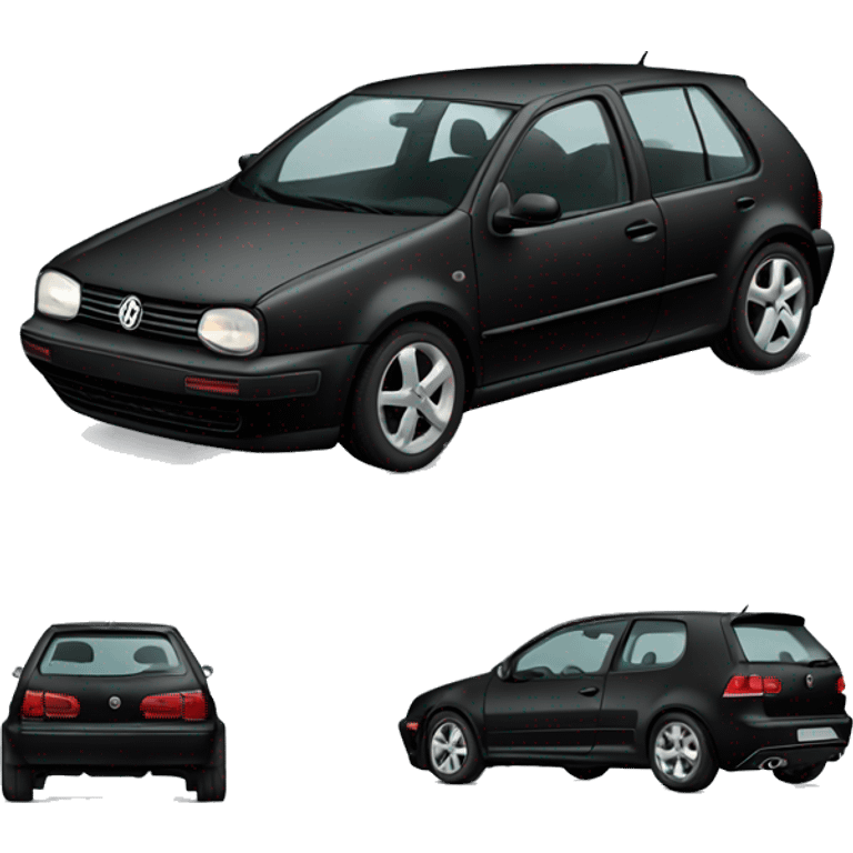 black volkswagen golf 4 emoji