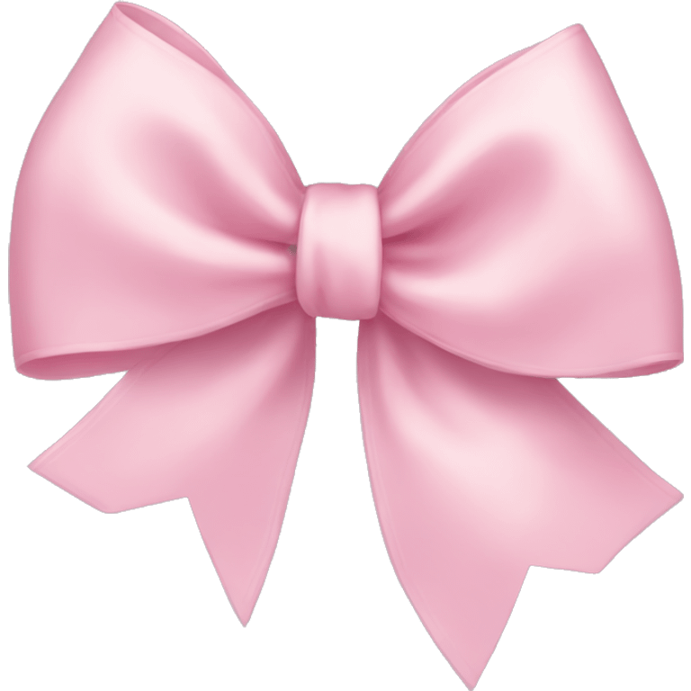 light pink ribbon bow emoji