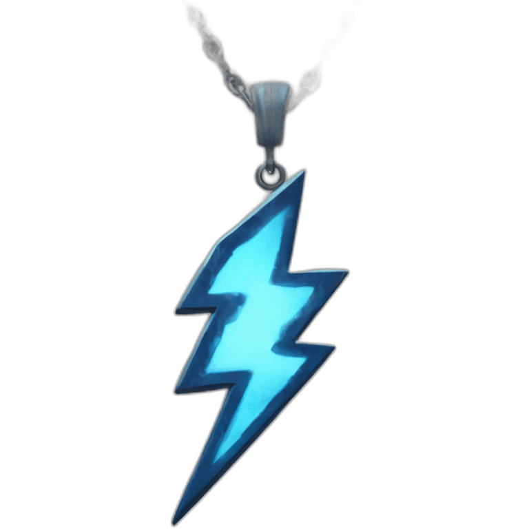 thunder bolt neclkace emoji