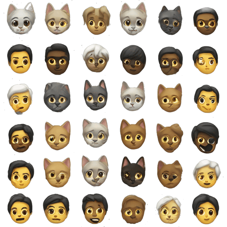 кошка смеется emoji