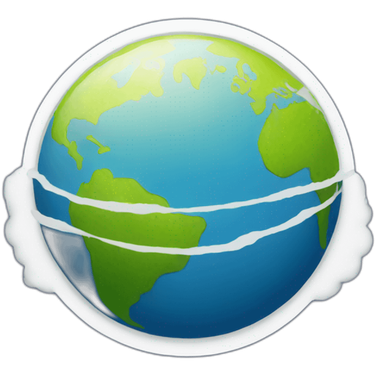 Flat Earth Logo  emoji