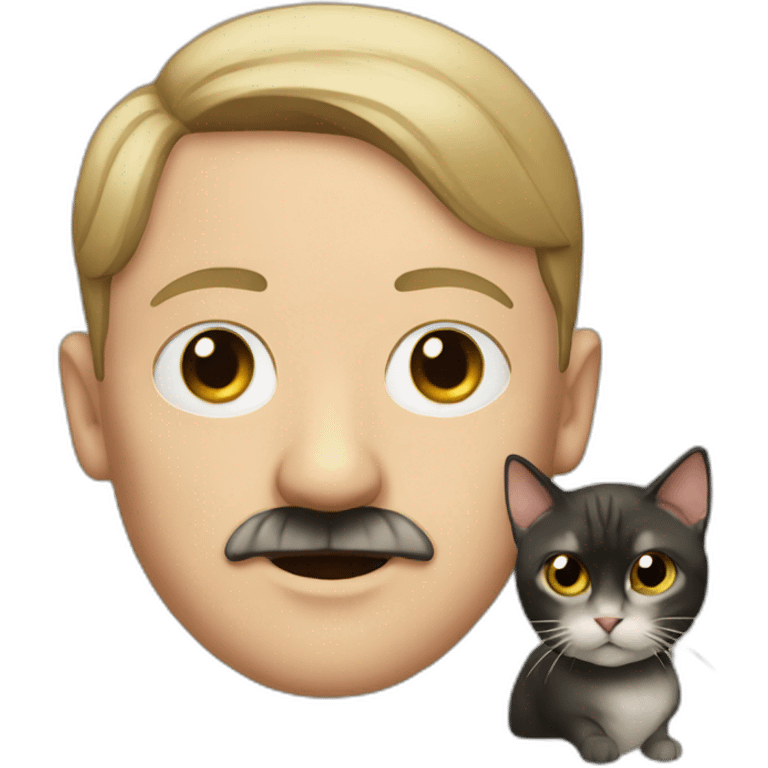 hitler with a cat emoji