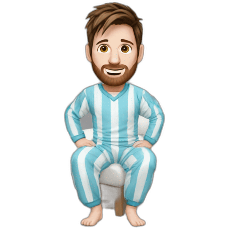 Realistic-Messi-in-pijamas emoji