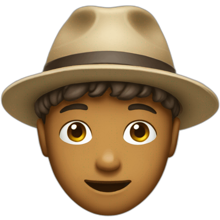 Meme boy wearing hat emoji