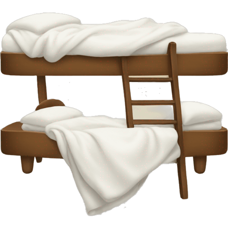 A bunk and white blanket  emoji