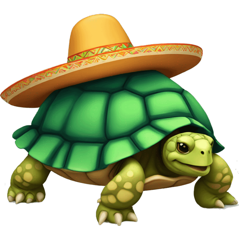 Tortoise with sombrero  emoji