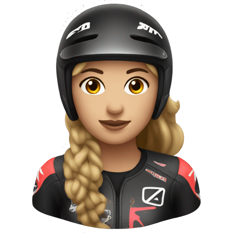 motocross women emoji