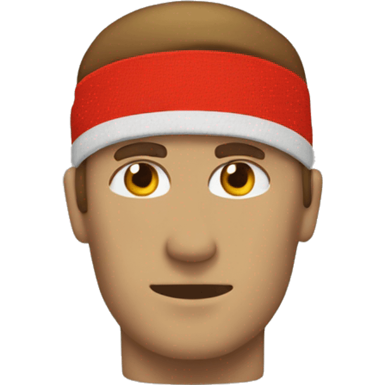 red sport sweatband emoji