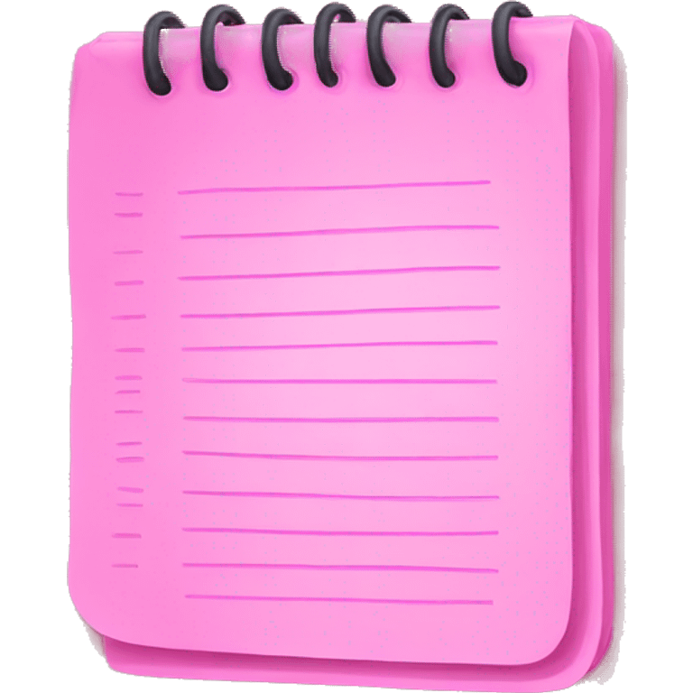 pink notepad emoji