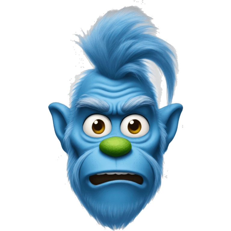 blue grinch emoji