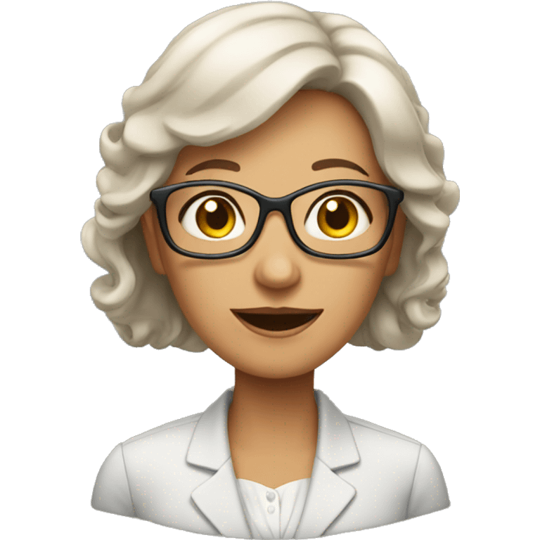 50 years old office lady emoji