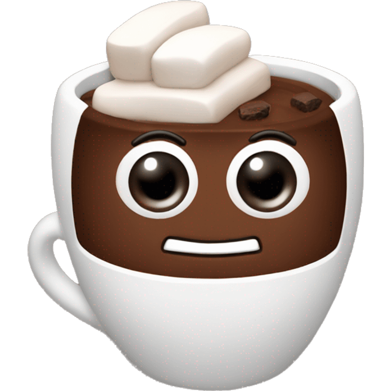 Cocoa with marshmallow emoji