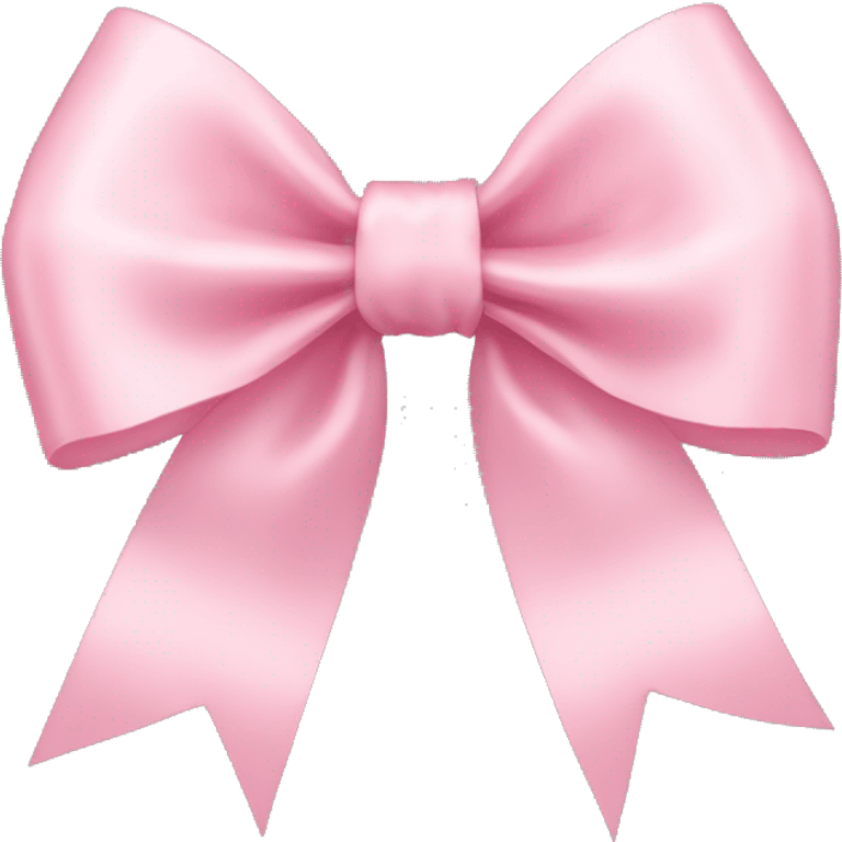 light pink ribbon bow emoji