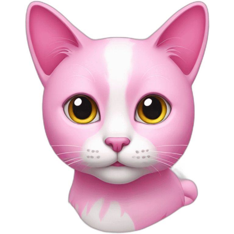 Pink cat emoji