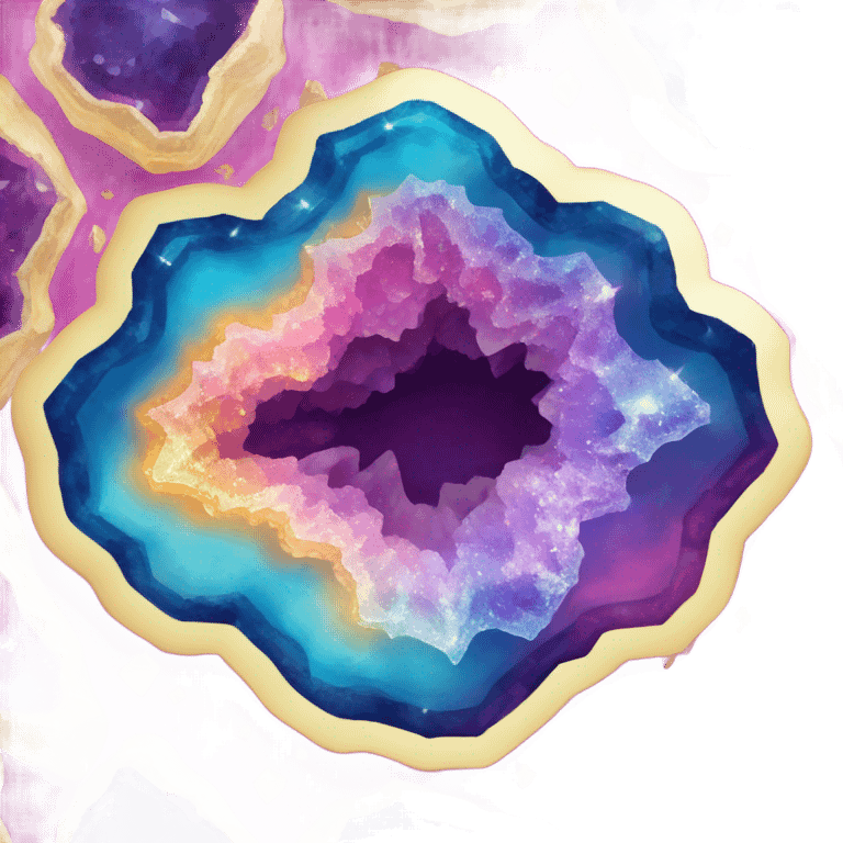 colorful geode emoji