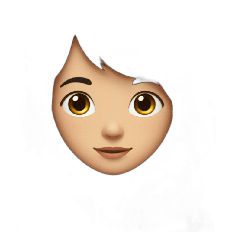 Fille Brune avec le ventre de Totoro et ces oreilles sur une capuche  emoji