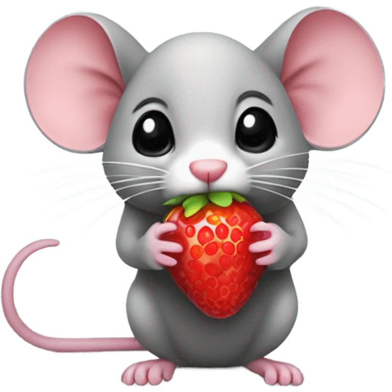 mouse with berry emoji