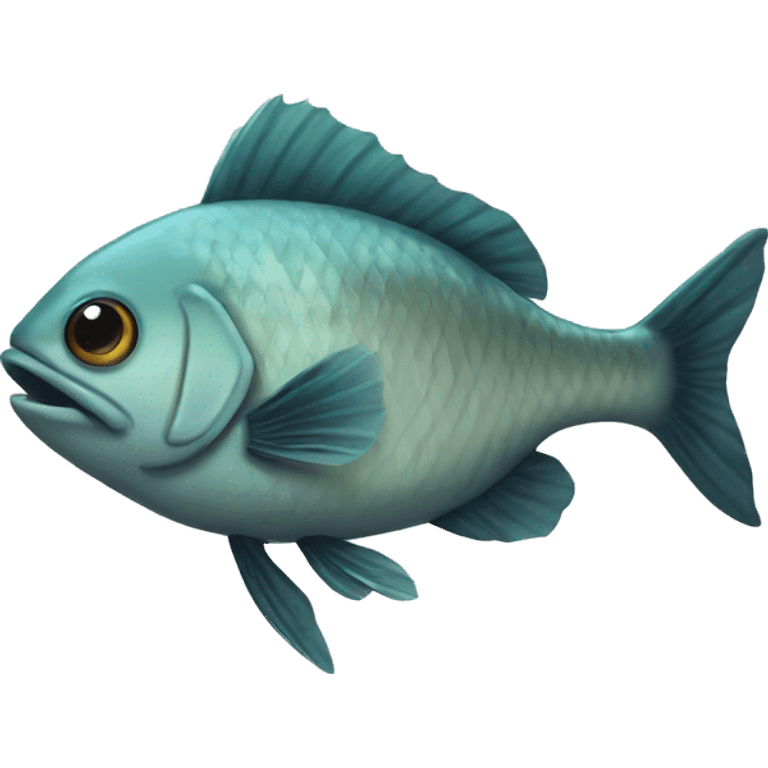 Fish with tall emoji