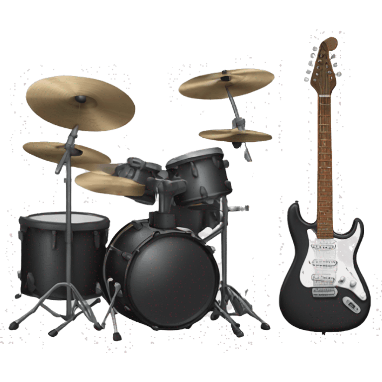 rock guitar and drums emoji