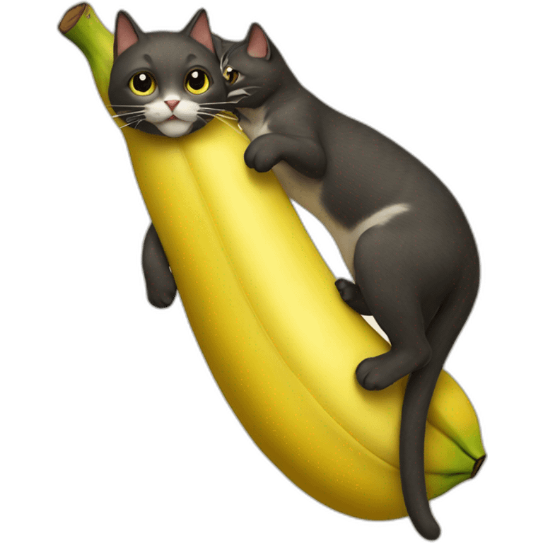 a Cat  banana emoji