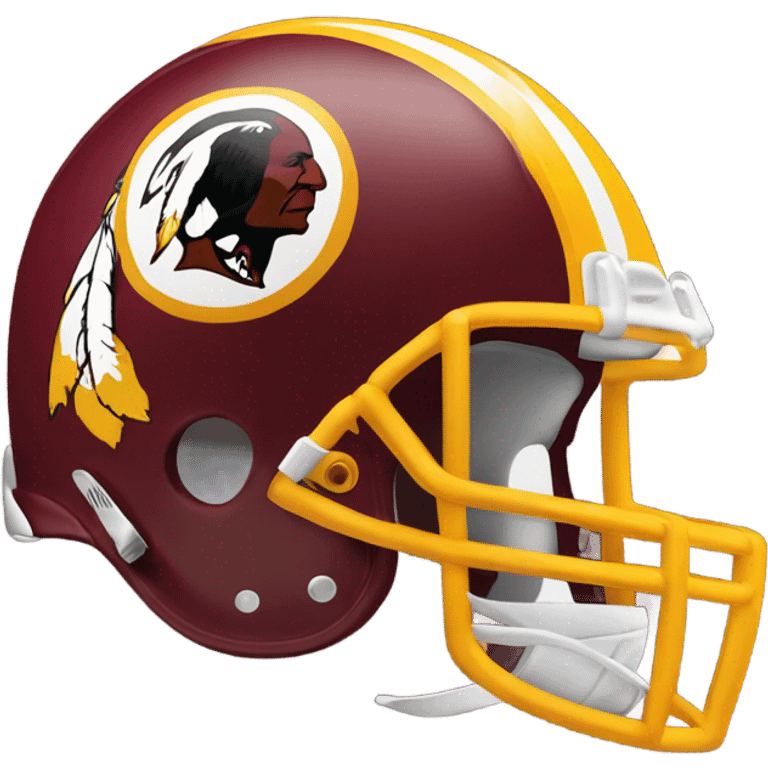 Redskins football helmet emoji