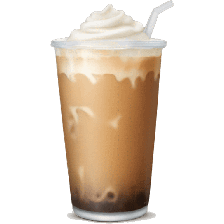 Iced chai latte emoji