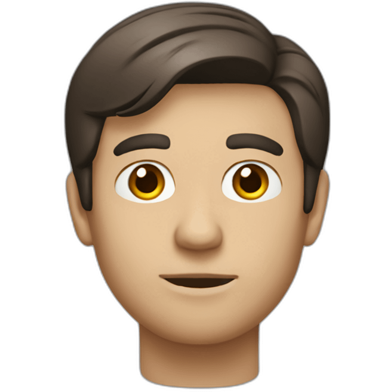 Brunette male psychiatrist emoji