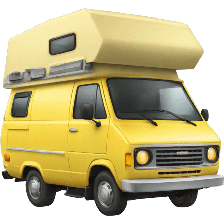 Yellow transporter camper  emoji